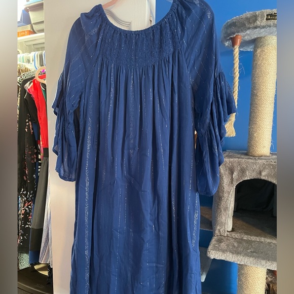 Studio West Blue Boho dress - Picture 2 of 4
